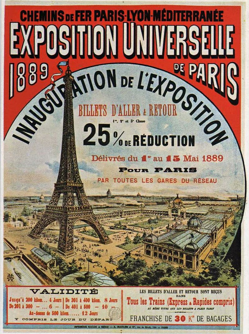 exposition universelle tour eiffel 1889