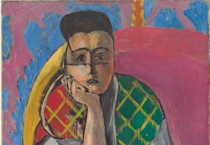 Tableau Femme à la voilette d'Henri Matisse lors de l'expo Matisse au musée de l'Orangerie