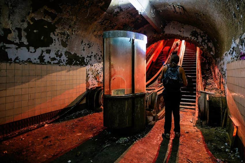 station de métro abandonnée