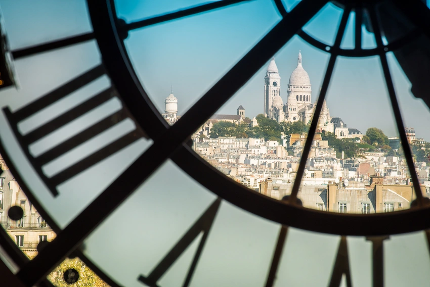 La grande horloge d'Orsay vue de l'intérieur © SIAATH