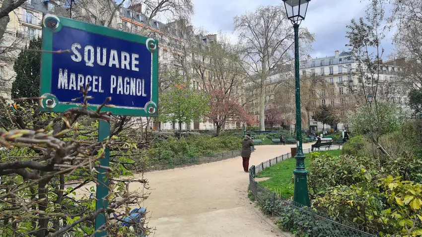 Le square Marcel Pagnol, trésor caché dans Paris