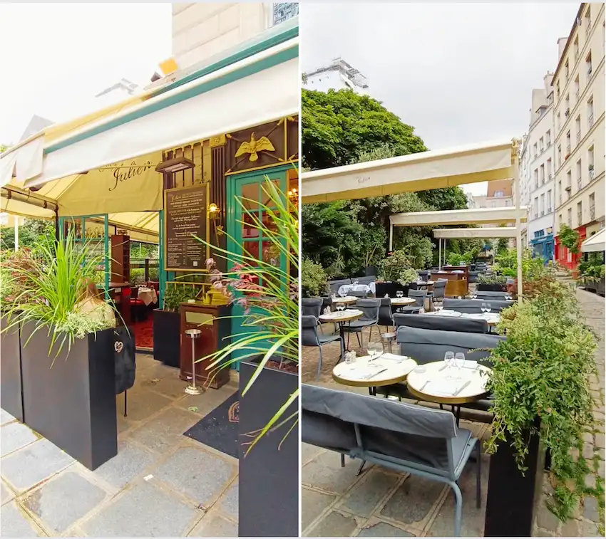 La terrasse de Chez Julien © Vivre Paris