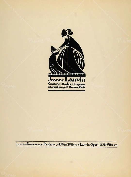 Logo Lanvin Paris, par Paul Iribe (1927) © Domaine public