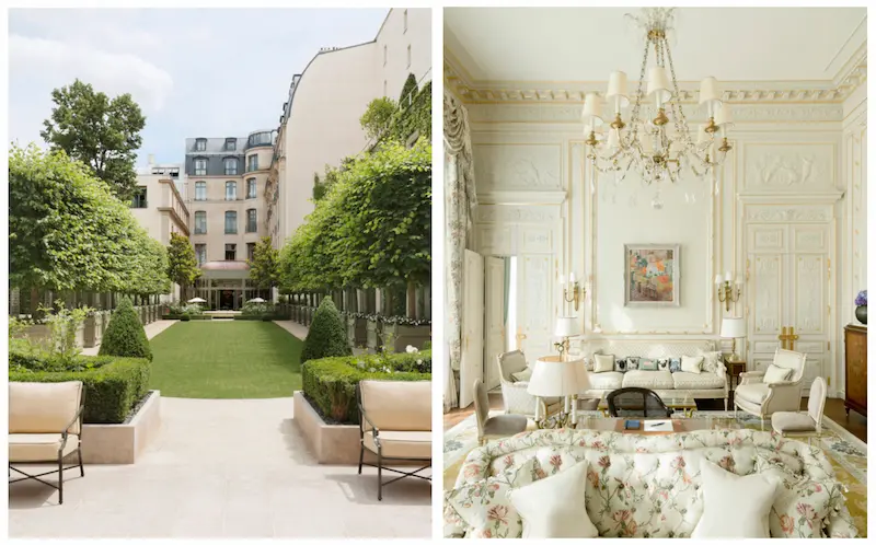Terrasse et chambre © Ritz Paris